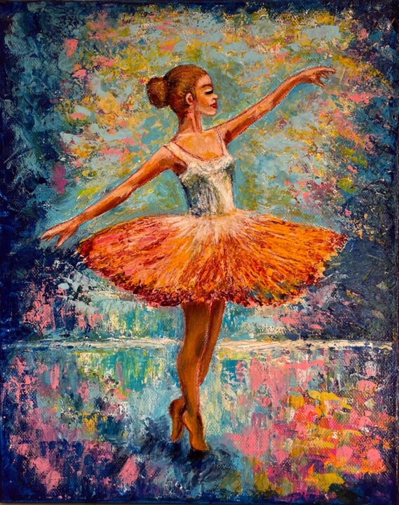 Danza diurna Pittura, 11,8x9,5 in