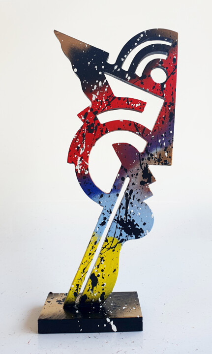Spaco Totem Roy Lichtenstein Sculpture pop street art 조형물, 7.9x5.1 in