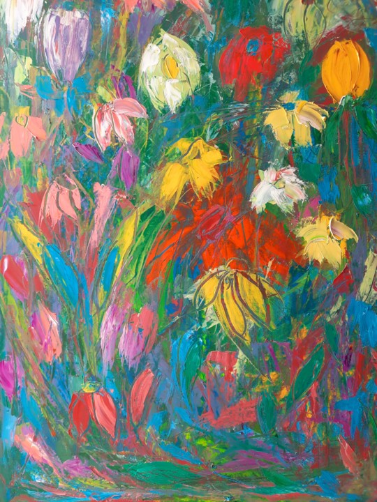 Aimes-tu si fort... Schilderij, 25,6x19,7 in