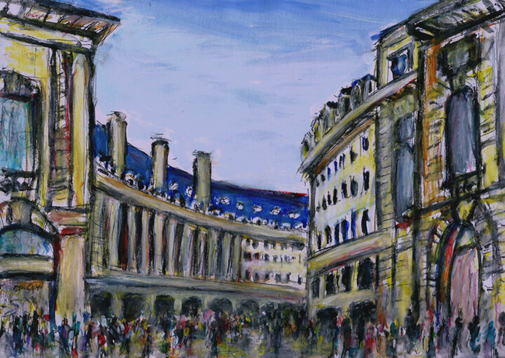 Regent Street, London 图画, 8.3x11.8 in