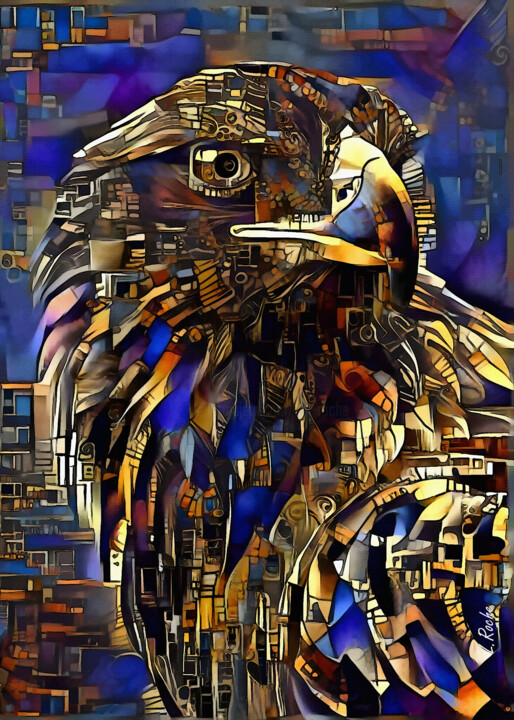 Aguila de oro 绘画, 27.6x19.7 in