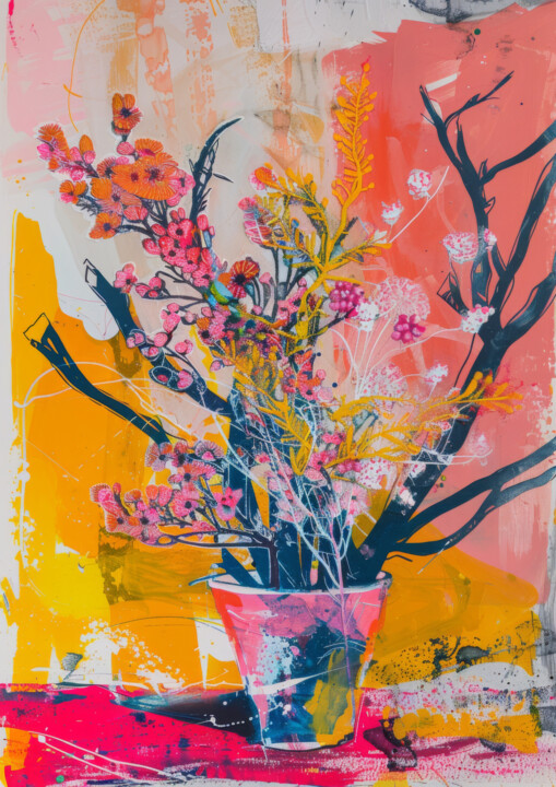 Branches and flowers Arte digitale
