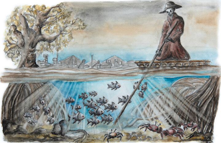 绘画,  13.4x19.7 in 