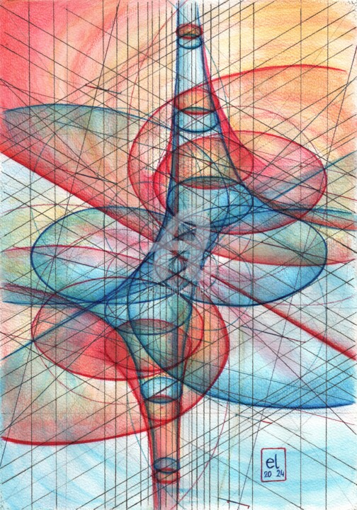 Reality and Imagination - for real Dessin, 11,4x8,1 in