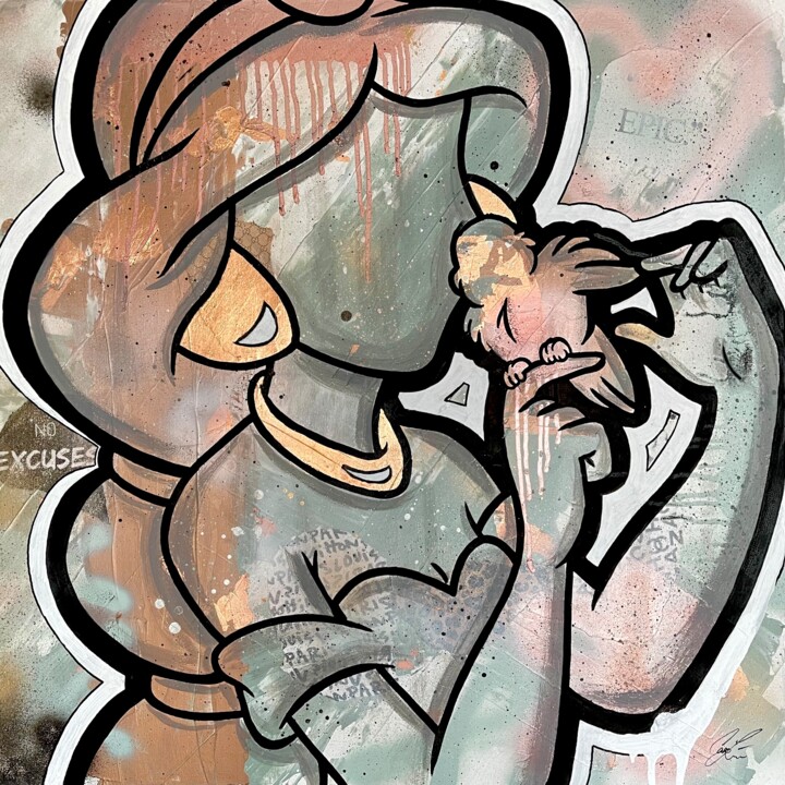 ORIENT IS CALLING 绘画, 27.6x27.6 in