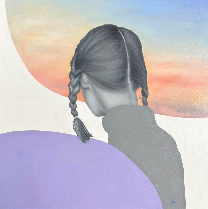 Past, present, future Pittura, 23,6x23,6 in
