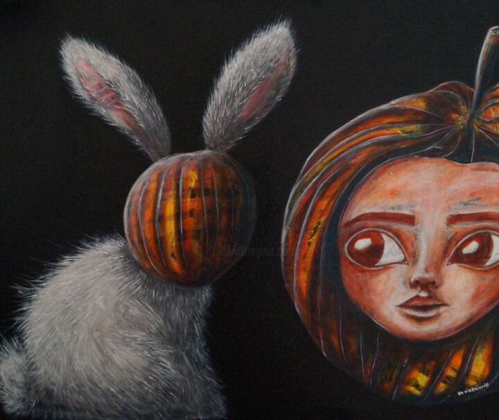 Thinking aloud, series The familiar principle 绘画, 19.7x23.6 in