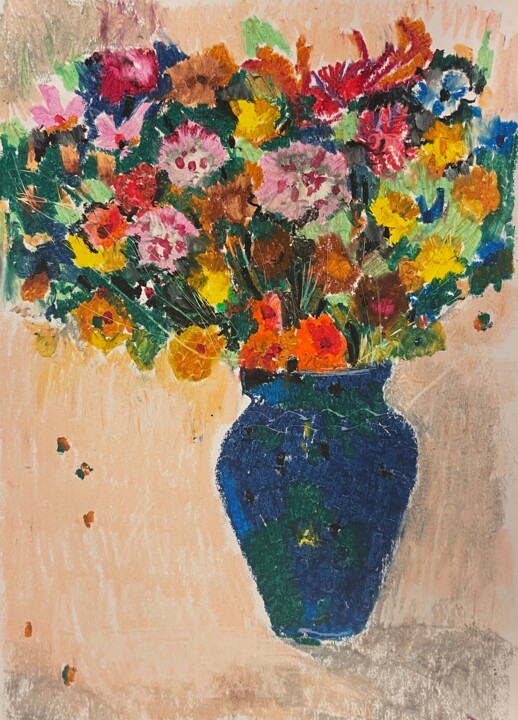 Painting titled "Colorful" by Lorena Iavorschi, Original Artwork, Oil