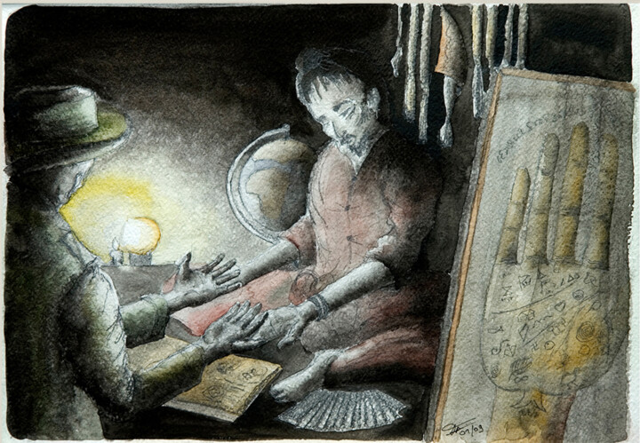 绘画,  9.8x13.8 in 