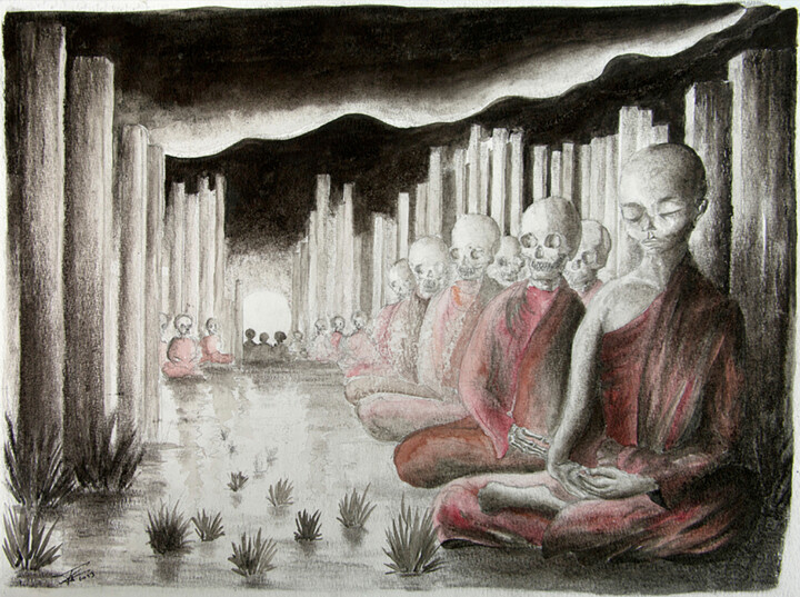 绘画,  13x13.4 in 