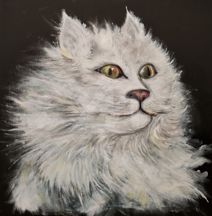 The Lion-CAT 绘画, 19.7x19.7 in
