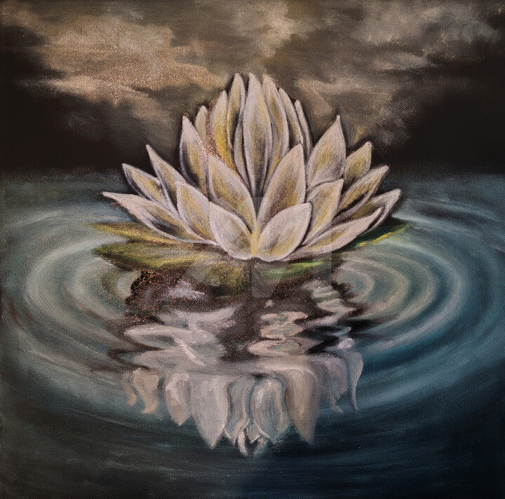LOTUS and the beyond 绘画, 19.7x19.7 in