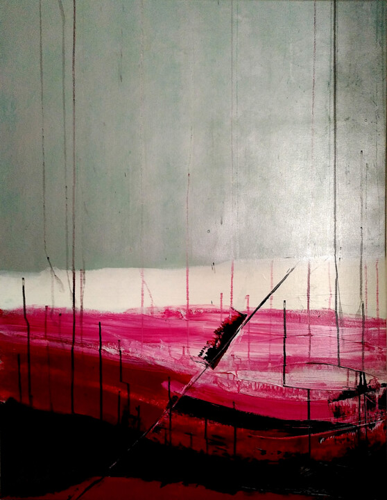 Aus den Fugen 绘画, 38.2x29.5 in