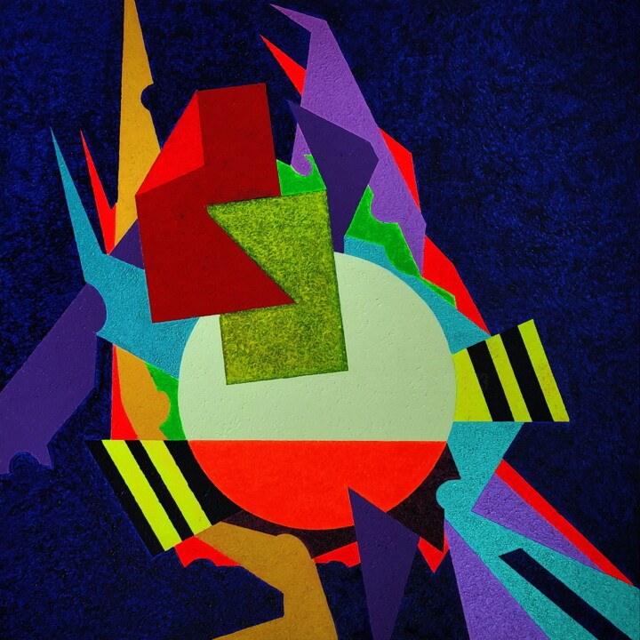 Pintura intitulada "Un pensiero segreto" por Antonio Minervini, Obras de arte originais, Acrílico Montado em Armação em made…