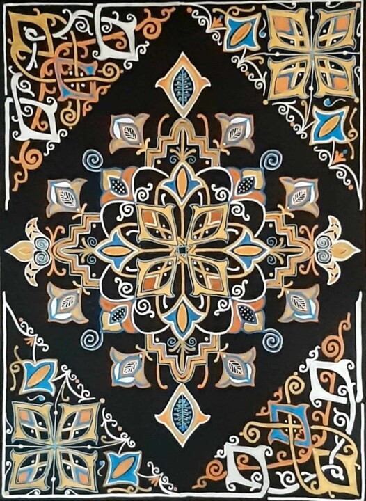 SOUVENIRS D'ANTAN 그림, 15.9x11.6 in