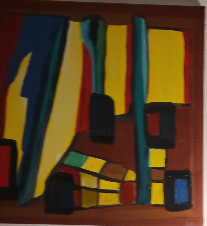The space - Abstract 绘画, 19.7x19.7 in