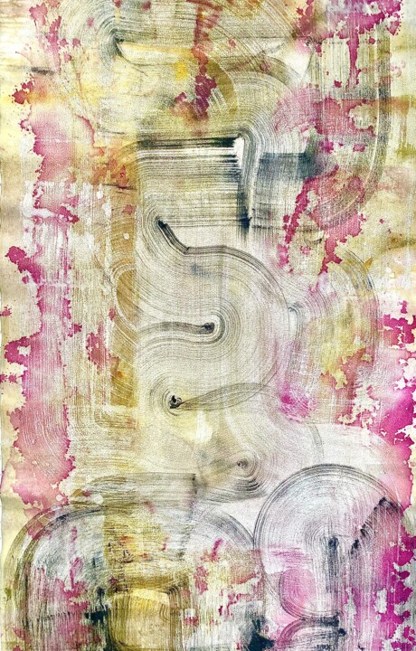 Painting titled "Keiko" by Susana Martín Villarrubia, Original Artwork, Pigments