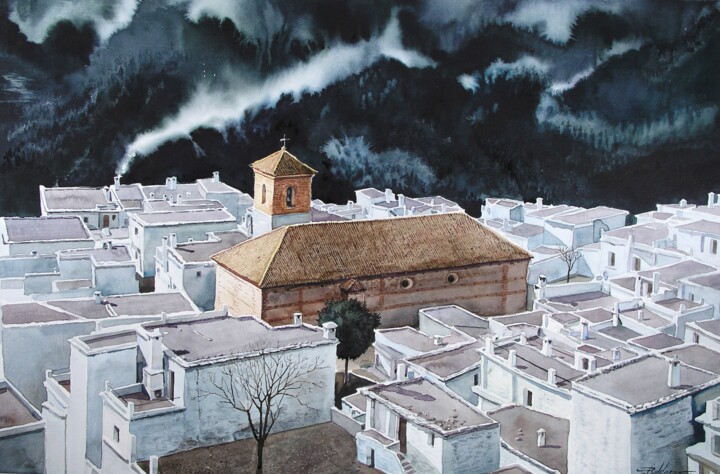 Pampaneira 绘画, 19.3x28.9 in
