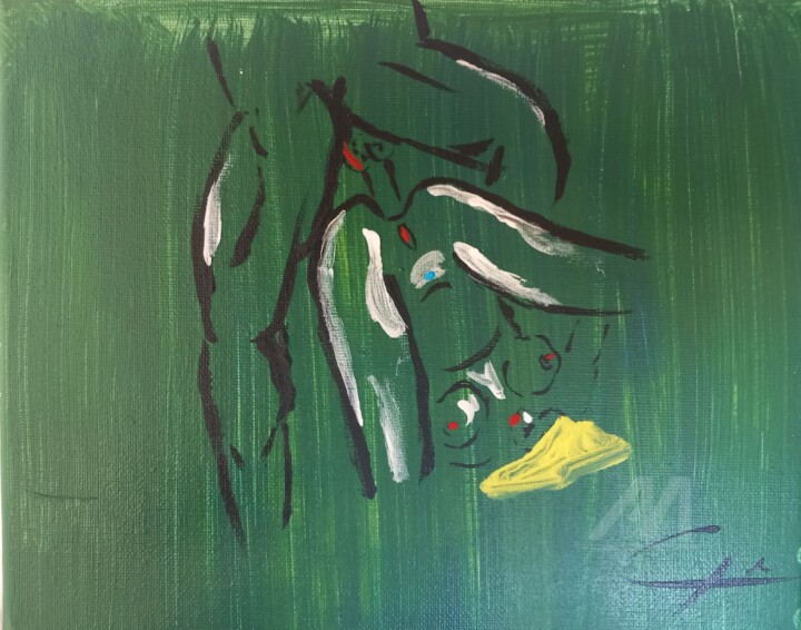 Painting "FullPenetration2" 绘画, 7.9x9.5 in