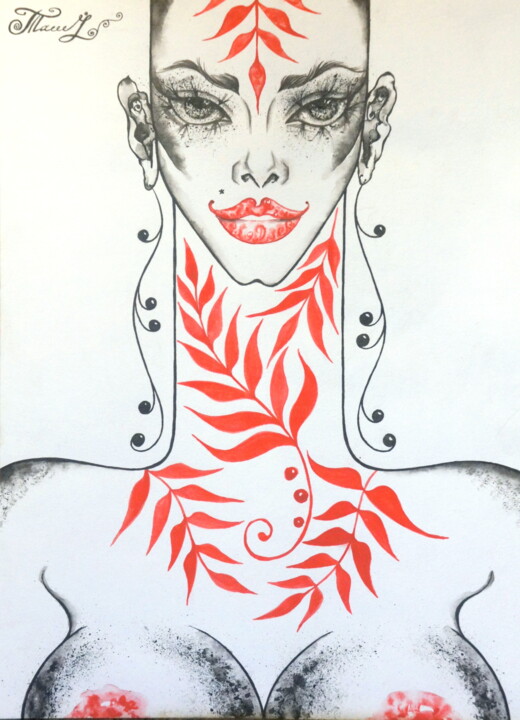 绘画,  16.1x11.8 in 