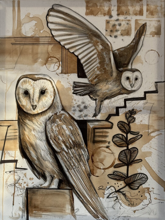 Guardiãs da Noite 绘画, 35.4x23.6 in