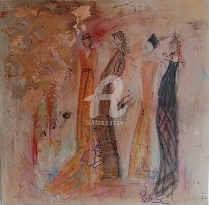 The Shoot 绘画, 23.6x23.6 in