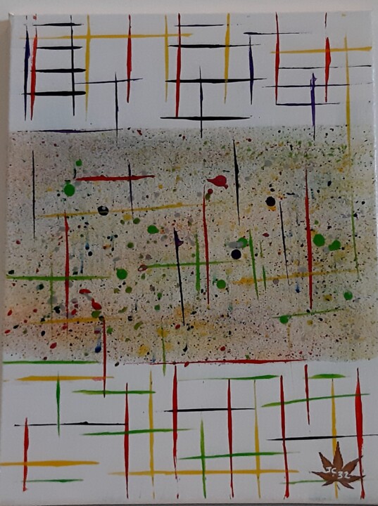 échelle de points 绘画, 15.8x11.8 in