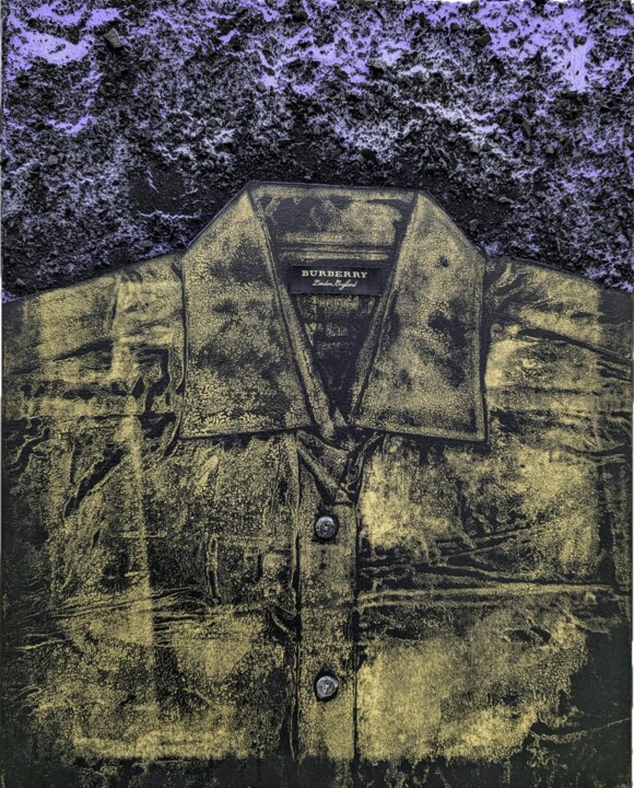 Interior painting "Burberry Shirt" 1 미술작품, 19.7x15.8 in
