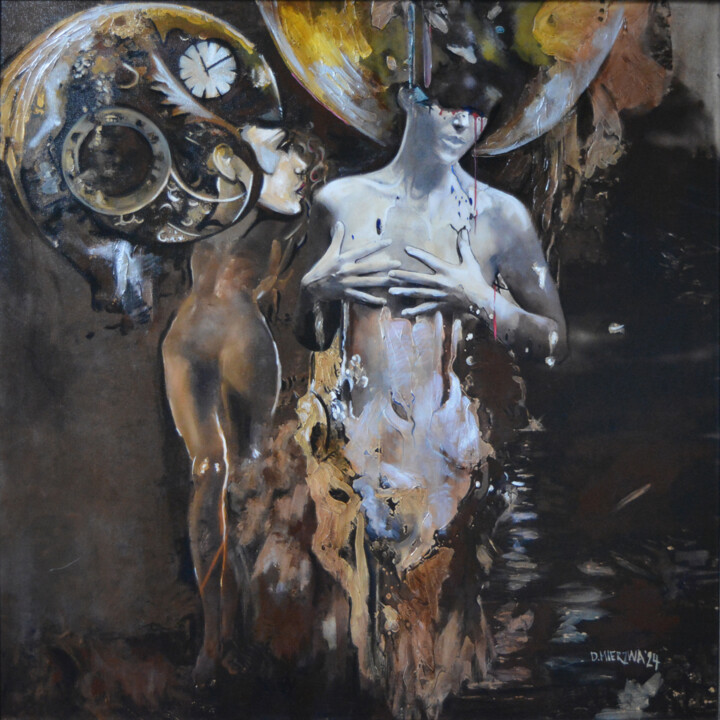 Dafne & Chloe 绘画, 31.5x31.5 in