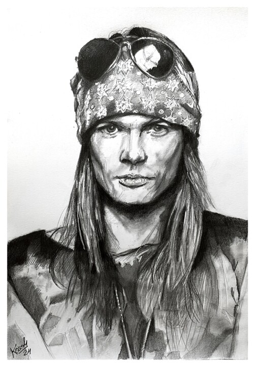 Icons - Axl Rose 图画, 16.5x11.7 in