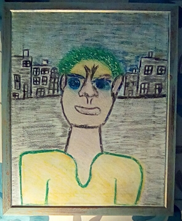 Him. 绘画, 20.1x16.1 in
