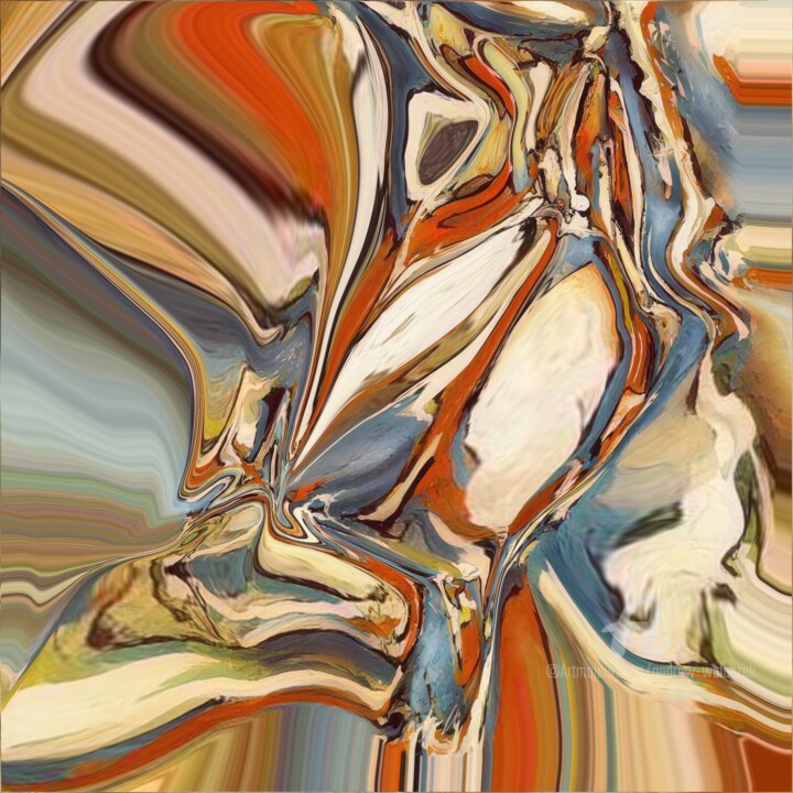 Digital Arts titled "Recovery" by Andrew Walaszek, Original Artwork, Digital Painting Mounted on Wood Stretcher frame