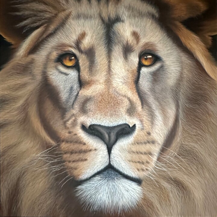 Lion Marcel 绘画, 43.3x43.3 in
