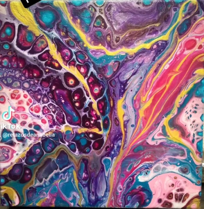 Peinture intitulée "Vida" par Flora Estevez, Œuvre d'art originale, Acrylique