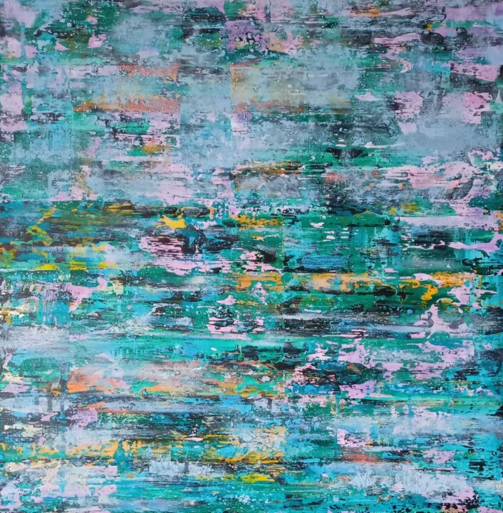 Morning mist 绘画, 22.8x22.8 in