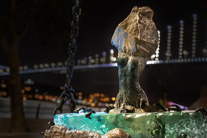Sculpture titled "Yeniden Doğuş ve Di…" by Cihan Akın, Original Artwork, Casting