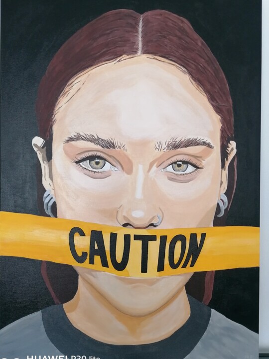 Peinture intitulée "Liberté d'expression" par Nolwenn Gourdon, Œuvre d'art originale, Acrylique Monté sur Châssis en bois