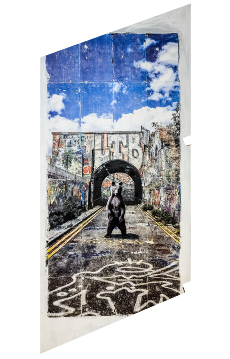 The Shoreditch Bear 绘画, 70.9x30.3 in