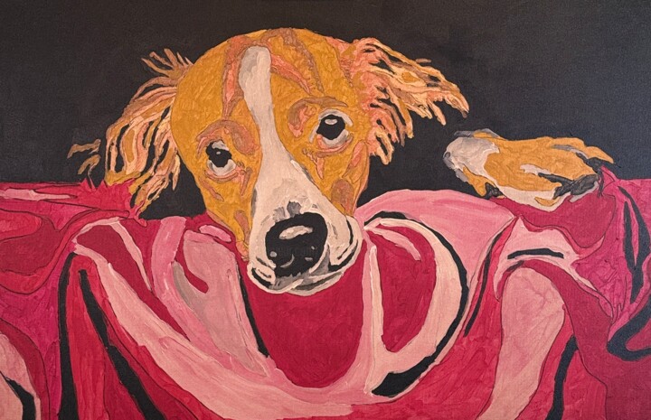 Puppy Eyes 绘画, 24x36 in