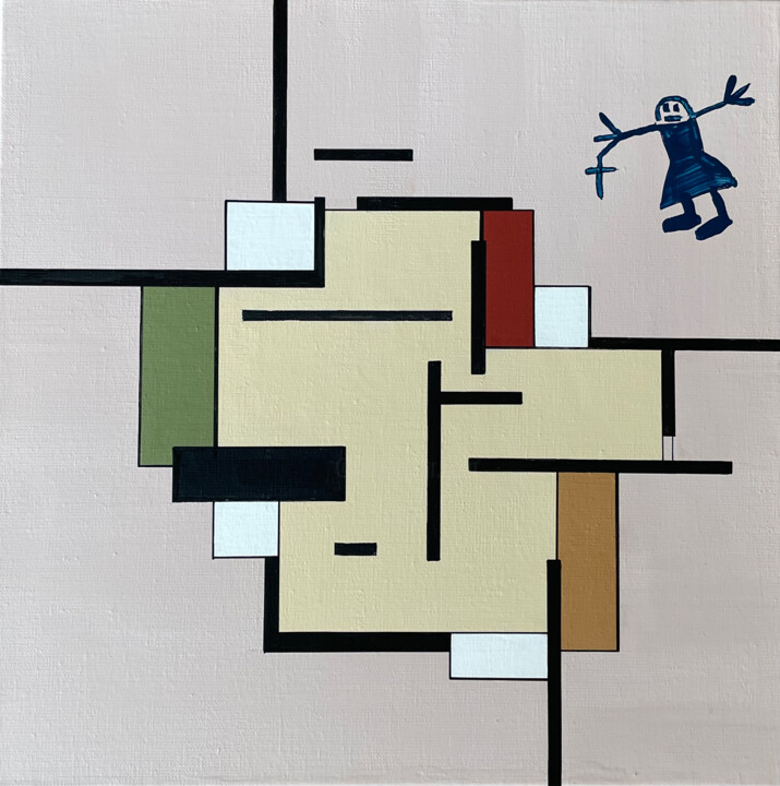 绘画,  15.8x15.8 in 