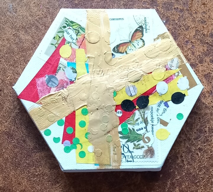 Zeskant Collages, 5.9x5.1 in