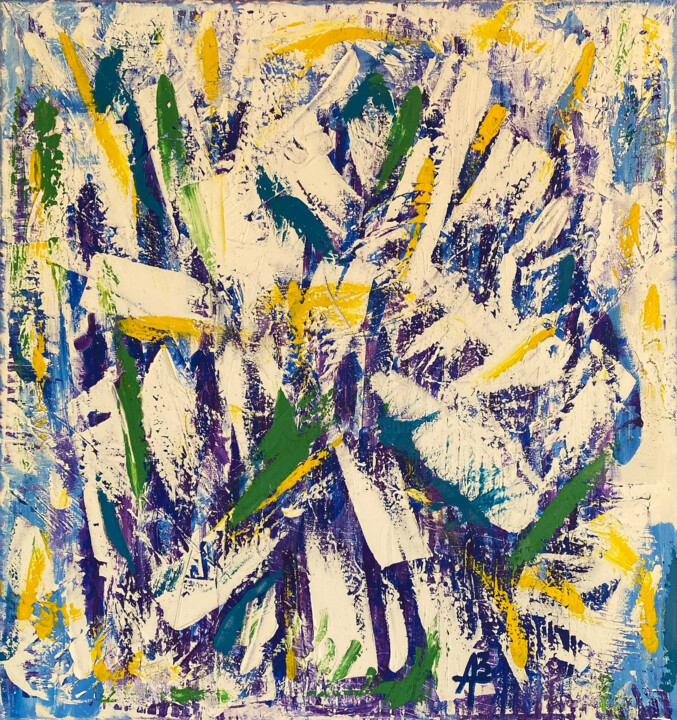 Abstract Confusion 绘画, 39.4x37.4 in