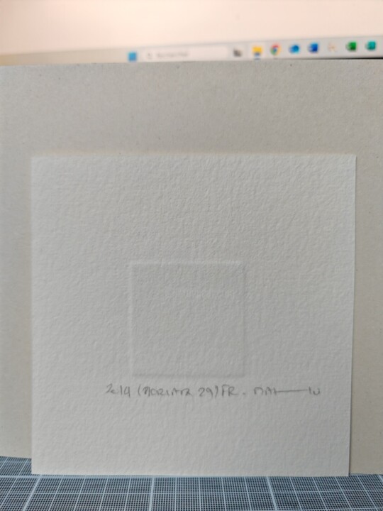 Arrière de l'œuvre