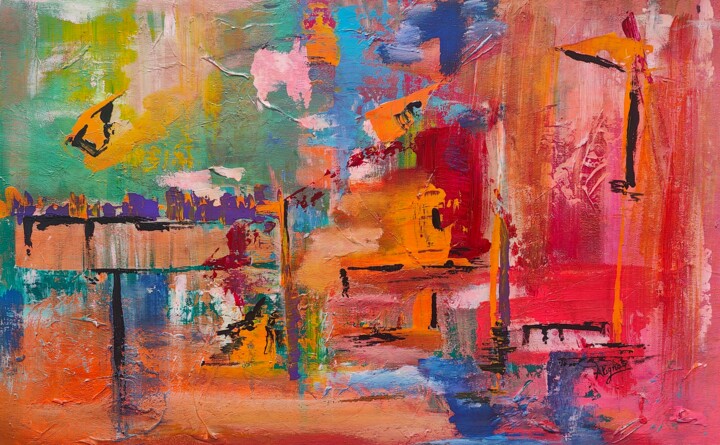 Painting titled "Pretty little lies" by Atignas Art, Original Artwork, Acrylic