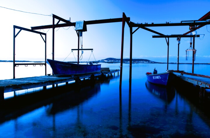 Photographie intitulée "ETANG DE THAU FIVE" par Patrick Hesnard, Œuvre d'art originale, Photographie numérique