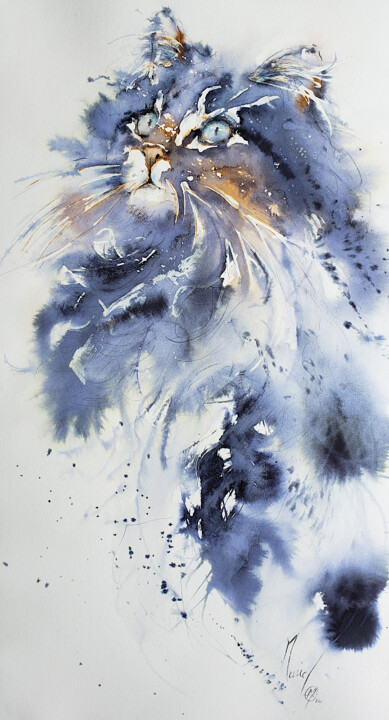 Dreaming to fly 绘画, 17.7x9.7 in