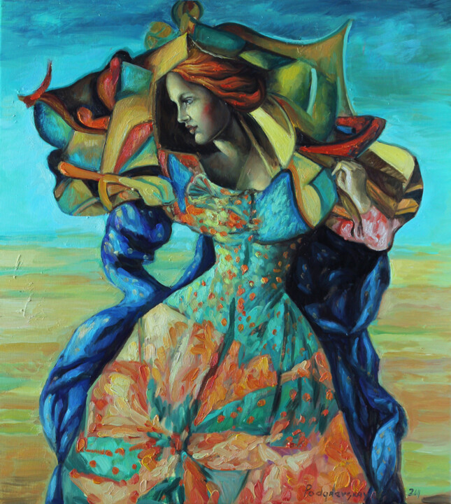 Riddle # 2 Pittura, 25,6x23,6 in