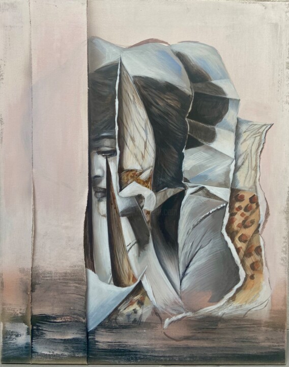 Il Leopardo silente 绘画, 19.7x15.8 in