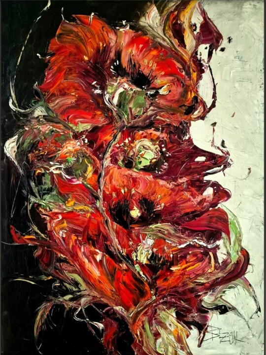 POPIES IV 绘画, 31.5x23.6 in
