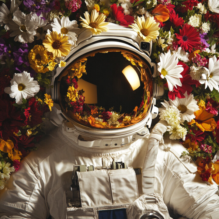 数字艺术 标题为“Space flowers” 由V.O.G., 原创艺术品, 数字打印